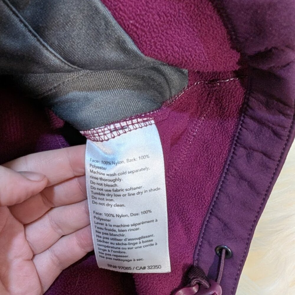 Outdoor Research Womens Mithril Purple Hooded Full Zip Jacket Sz S Fleece Lined - Picture 4 of 9
